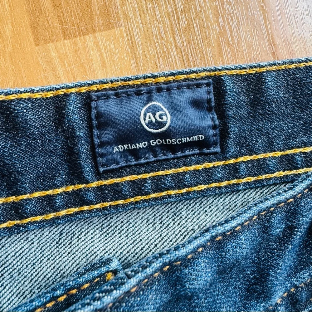 Ag Adriano Goldschmied the graduate tailored leg blue jeans size 38
